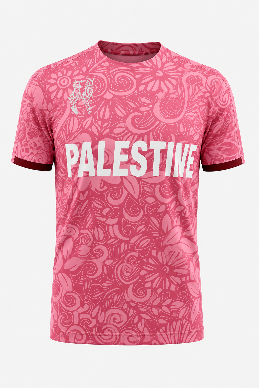  Palästina Fußball T-Shirt Rosa