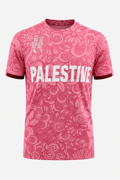  Palästina Fußball T-Shirt Rosa