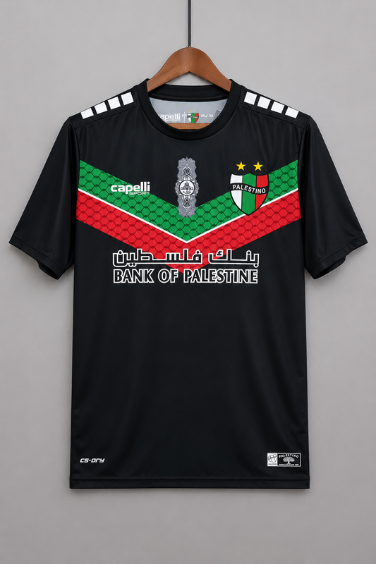 Palestino 2022-2023 Away Kit Black 
