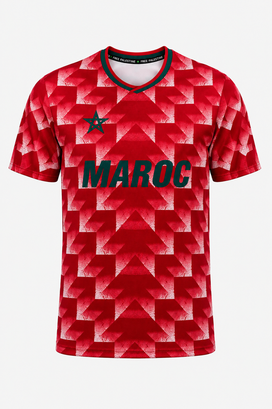 Palestine x Marocco Retro Football T-shirt