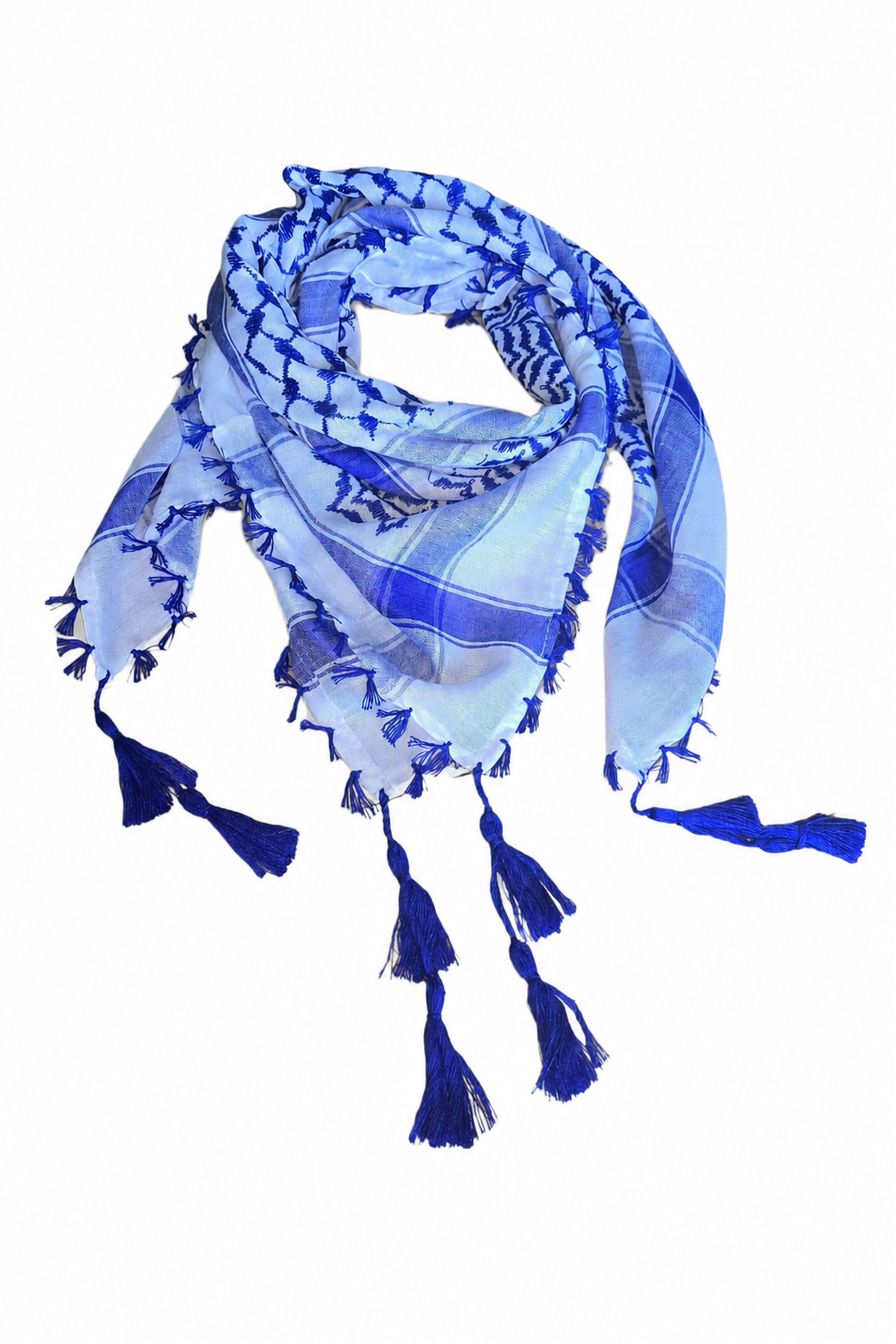 Kufiya/Keffiyeh de algodón morado