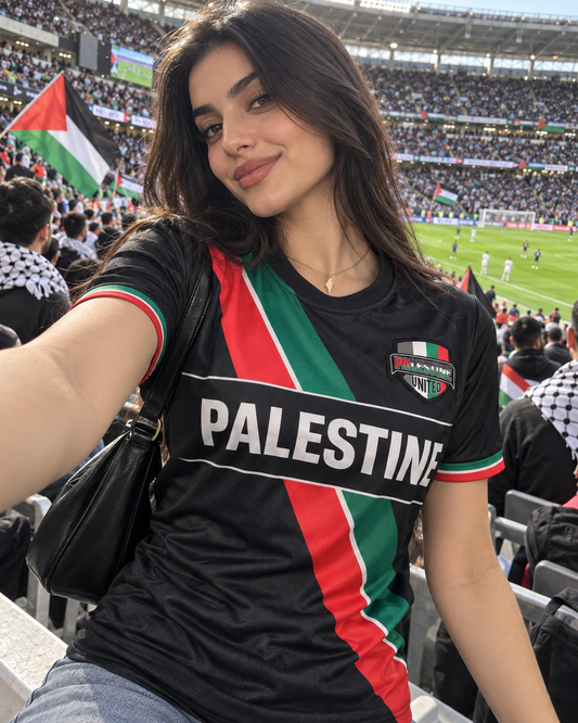 Palestine United T-Shirt United We Stand Zwart