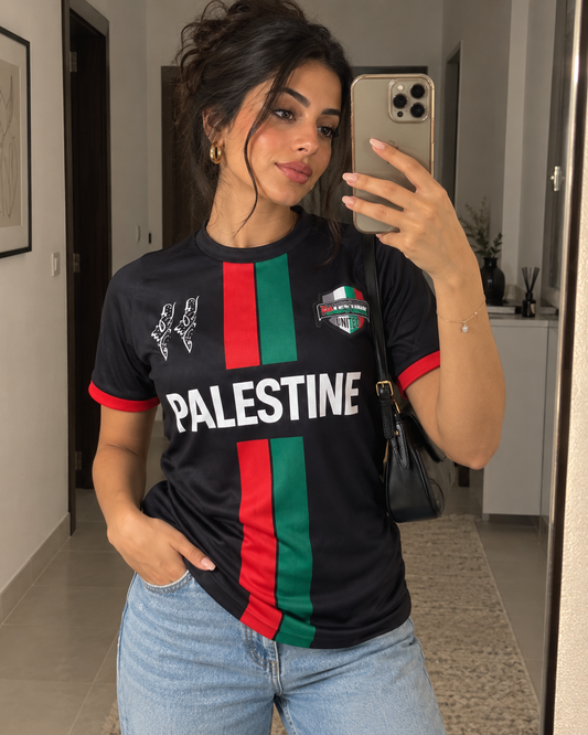 Palestine United Voetbal T-shirt Zwart