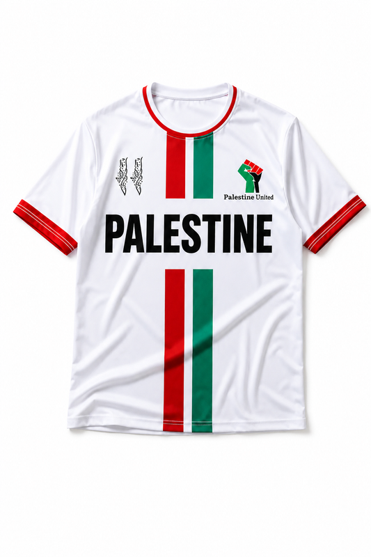 Palästina United Fußball T-Shirt Weiß