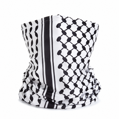 Zwarte Keffiyeh Bandana / Halsverwarmer