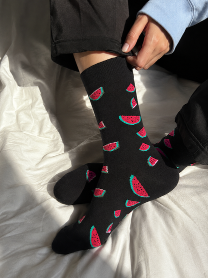 Palestine Watermelon Socks