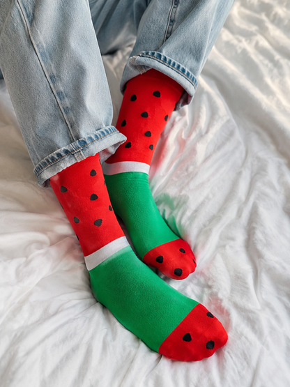 Palästina Wassermelonen Socken Rot/Grün