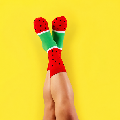 Palästina Wassermelonen Socken Rot/Grün