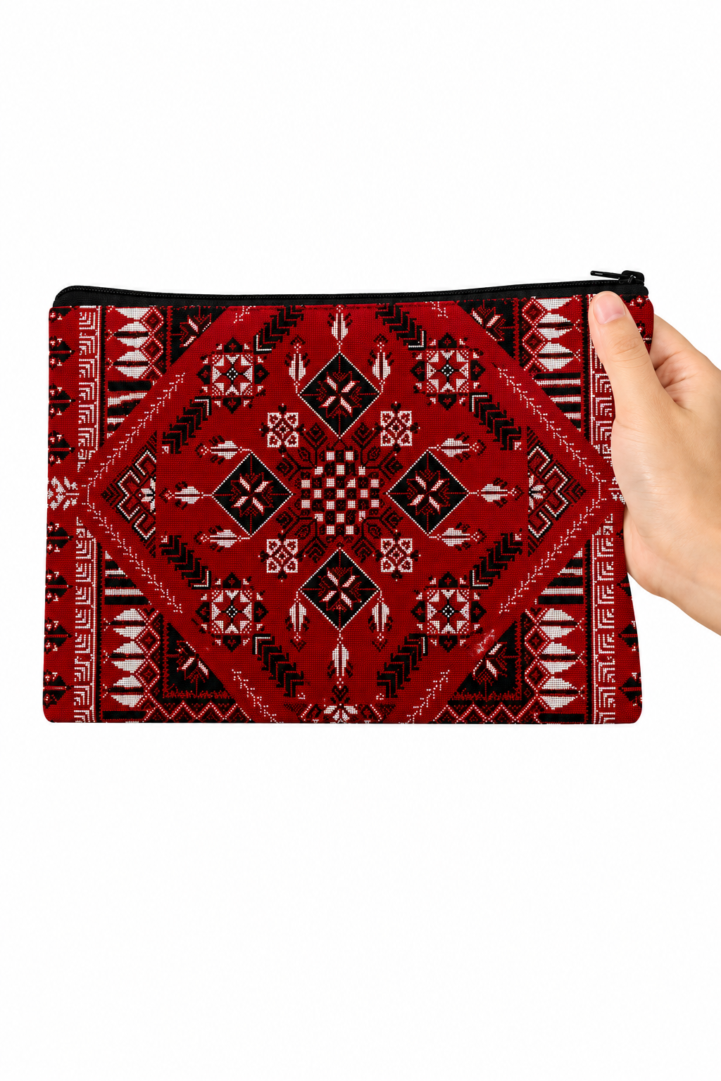 Tatreez Make-up Tas Rood