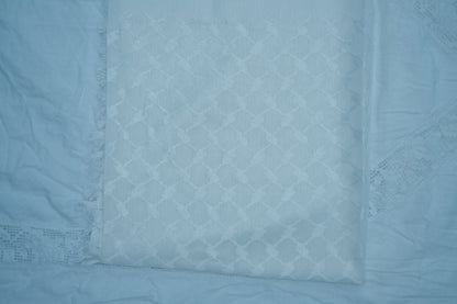 Kufiya/Keffiyeh Fully Wit 100% Katoen