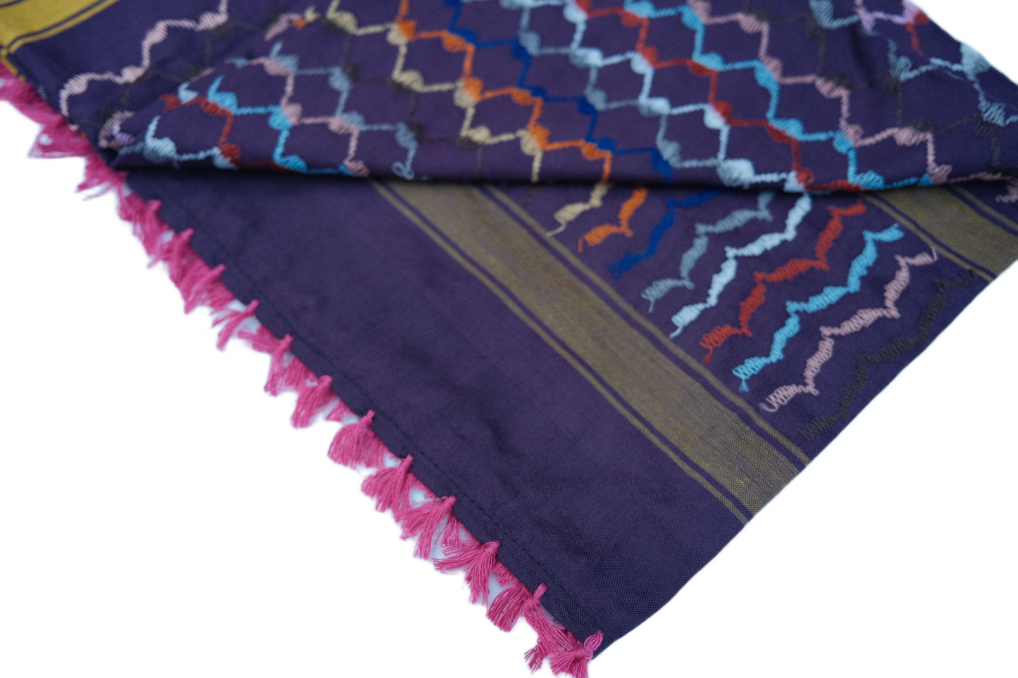 Kufiya/Keffiyeh Roxo Arco-íris 100% Algodão
