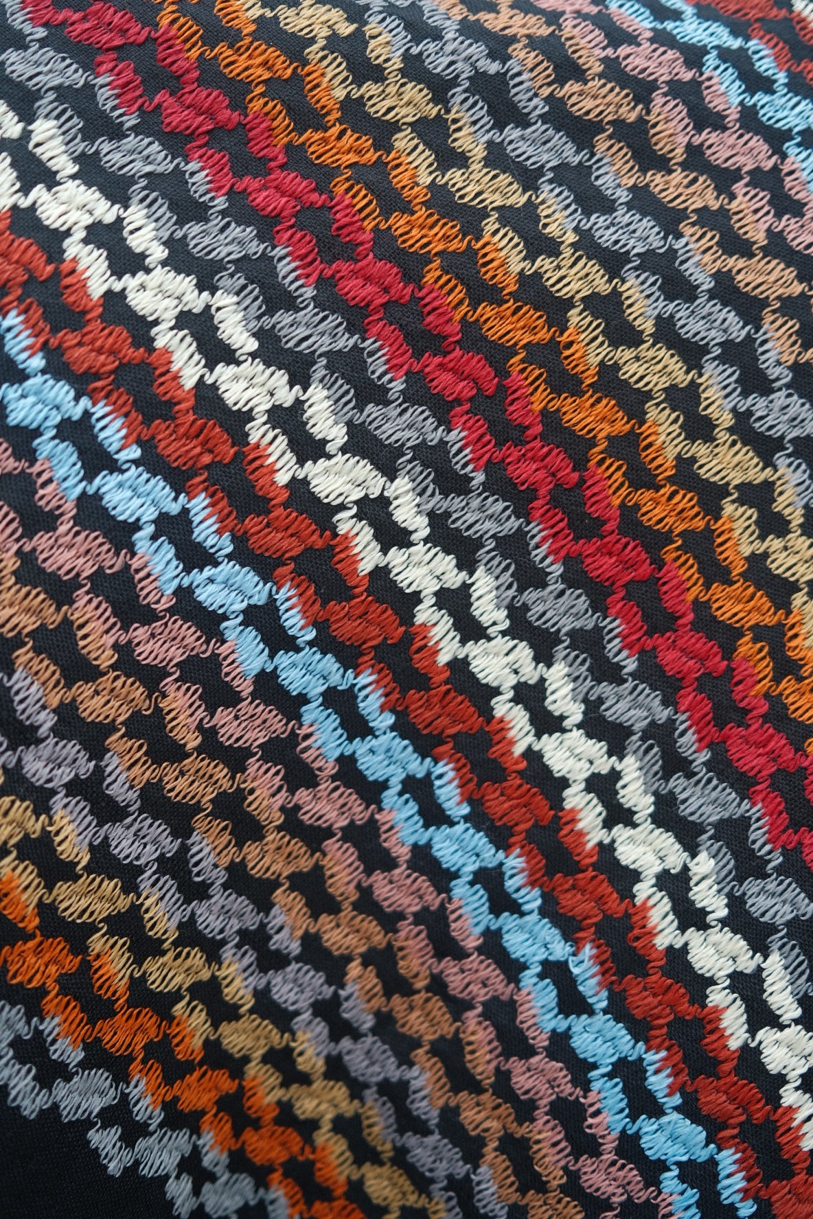 Kufiya/Keffiyeh Black Mosaic Multicolor 100% Katoen