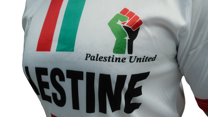 Palestine United Voetbal T-shirt Unisex Wit