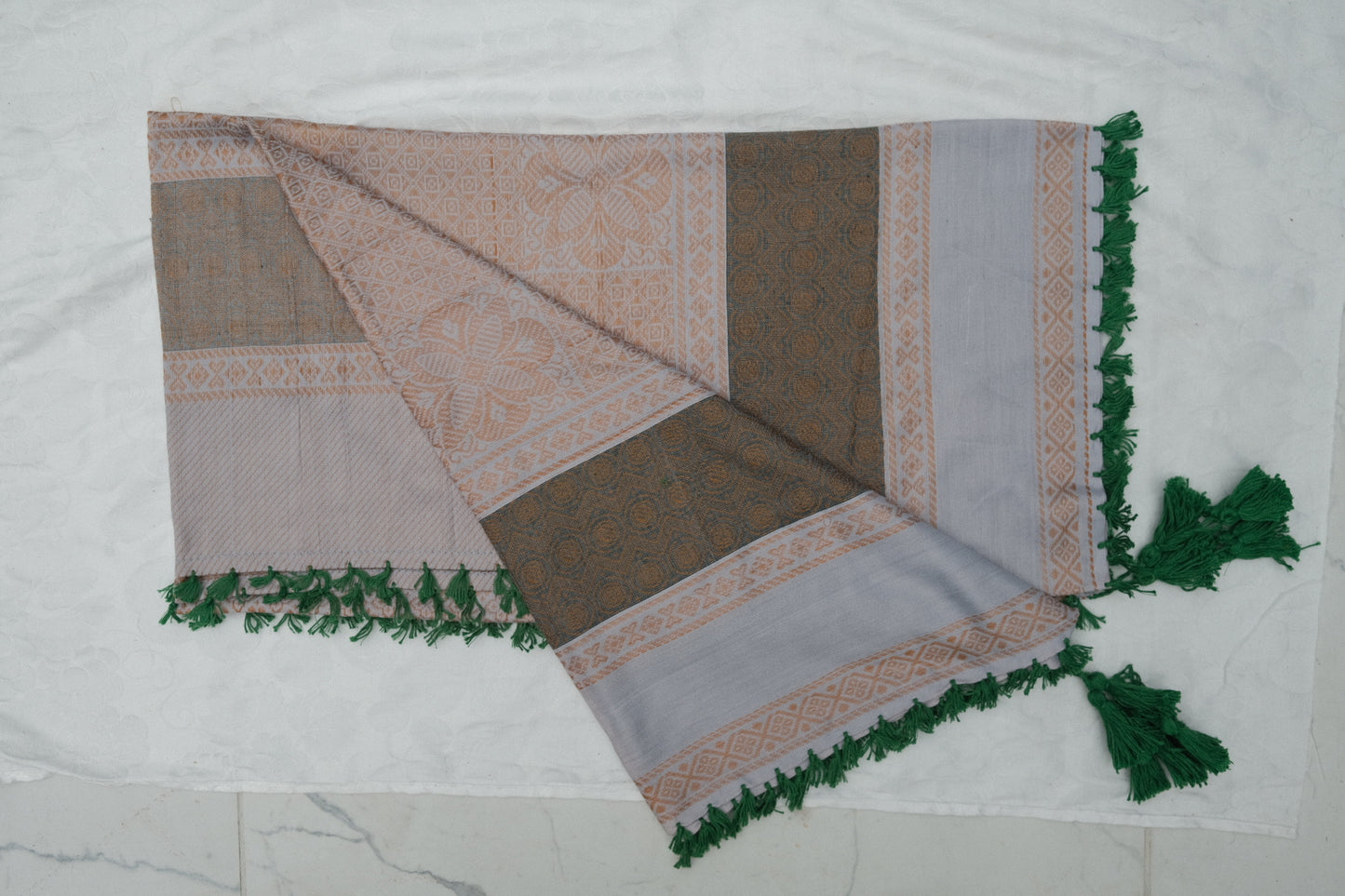 Shemagh Cinzento Verde