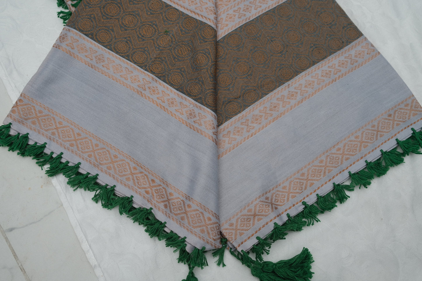 Shemagh Cinzento Verde