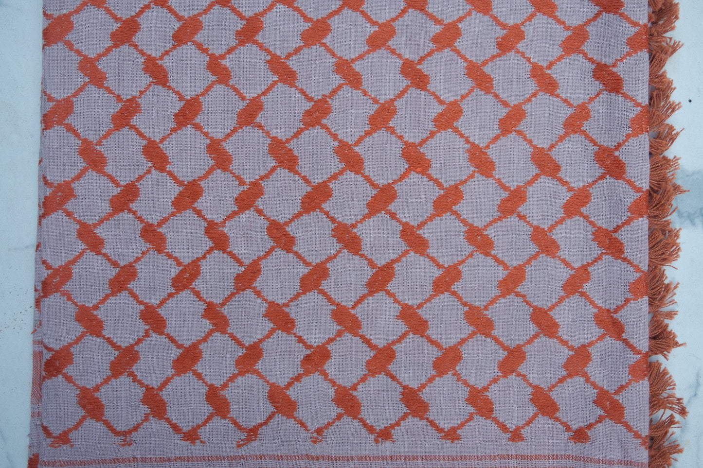 Kufiya/Keffiyeh Oranje 100% Katoen