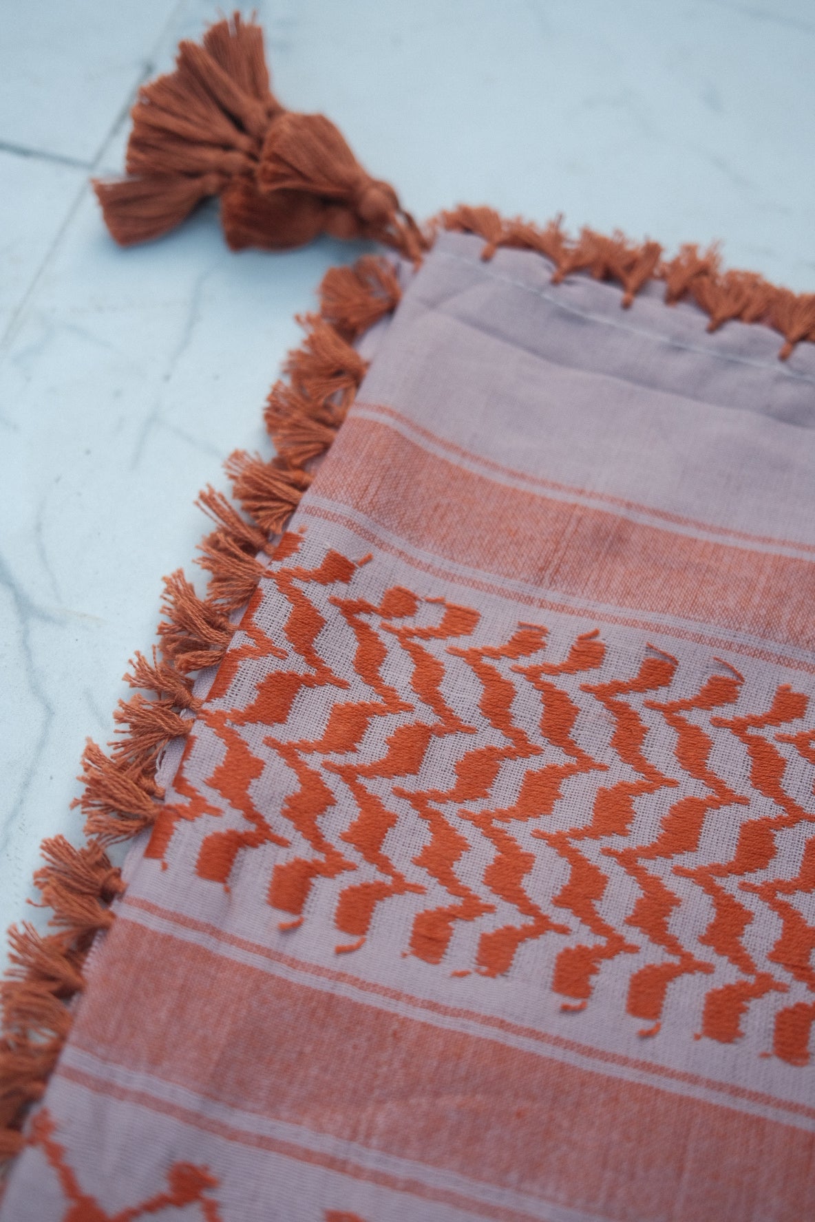 Kufiya/Keffiyeh Oranje 100% Katoen