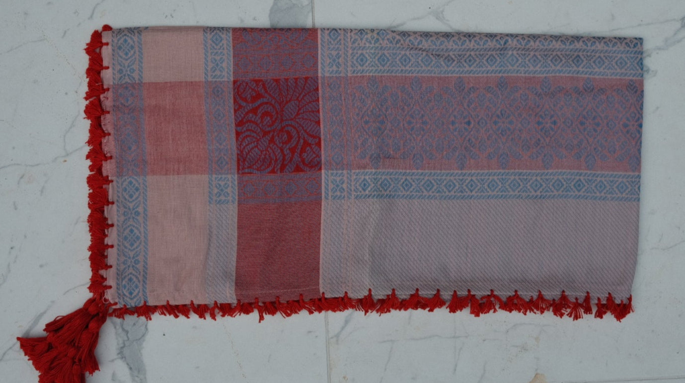 Shemagh VermelhoAzul Areia