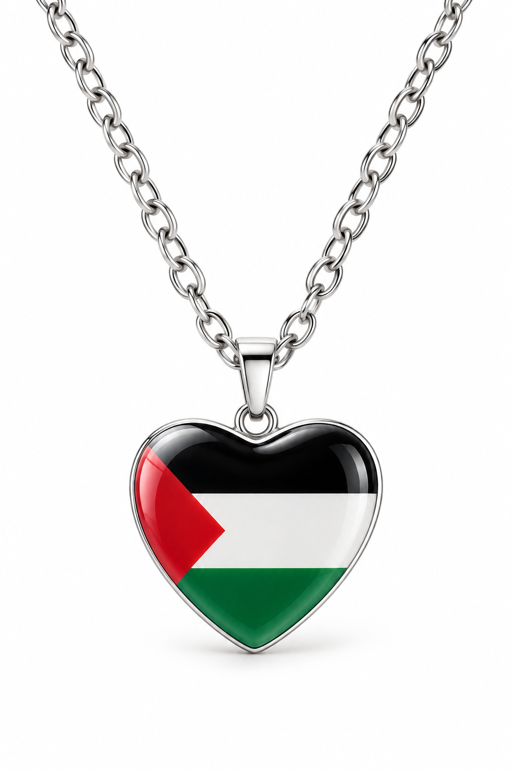 Palestinian Heart Necklace