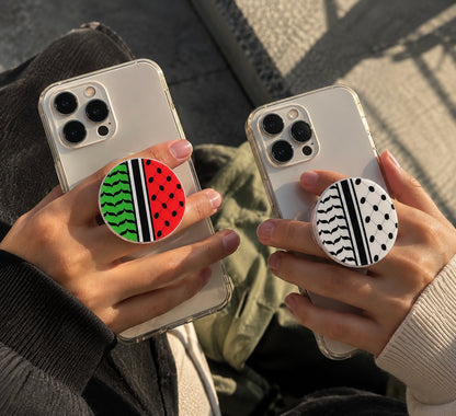 Palæstina-keffiyeh mobilgreb og stativ