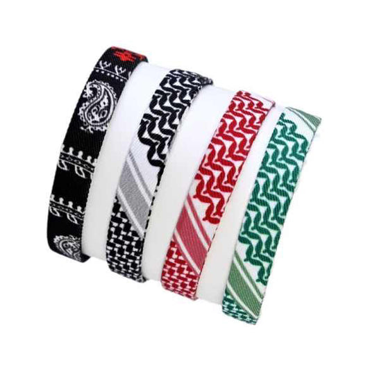 Palestina Armband met Gekleurde Print