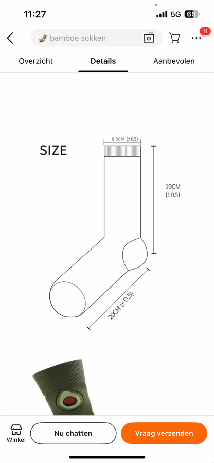 Meias de melancia Palestina Vermelho/Verde