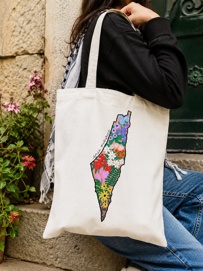 Palestine Blossom Einkaufstasche