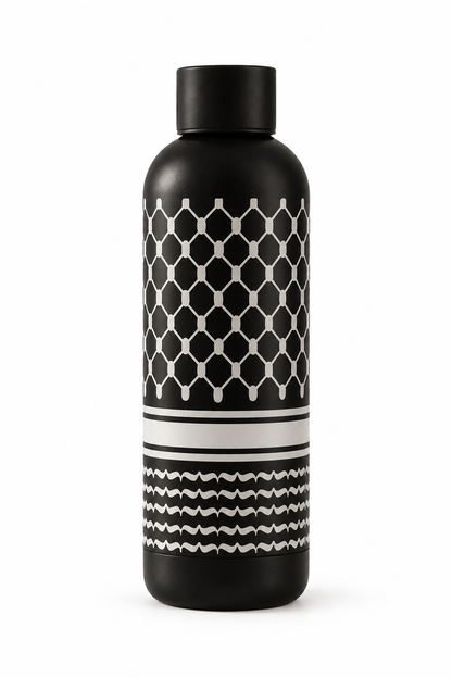 Thermosfles Keffiyeh Print Zwart