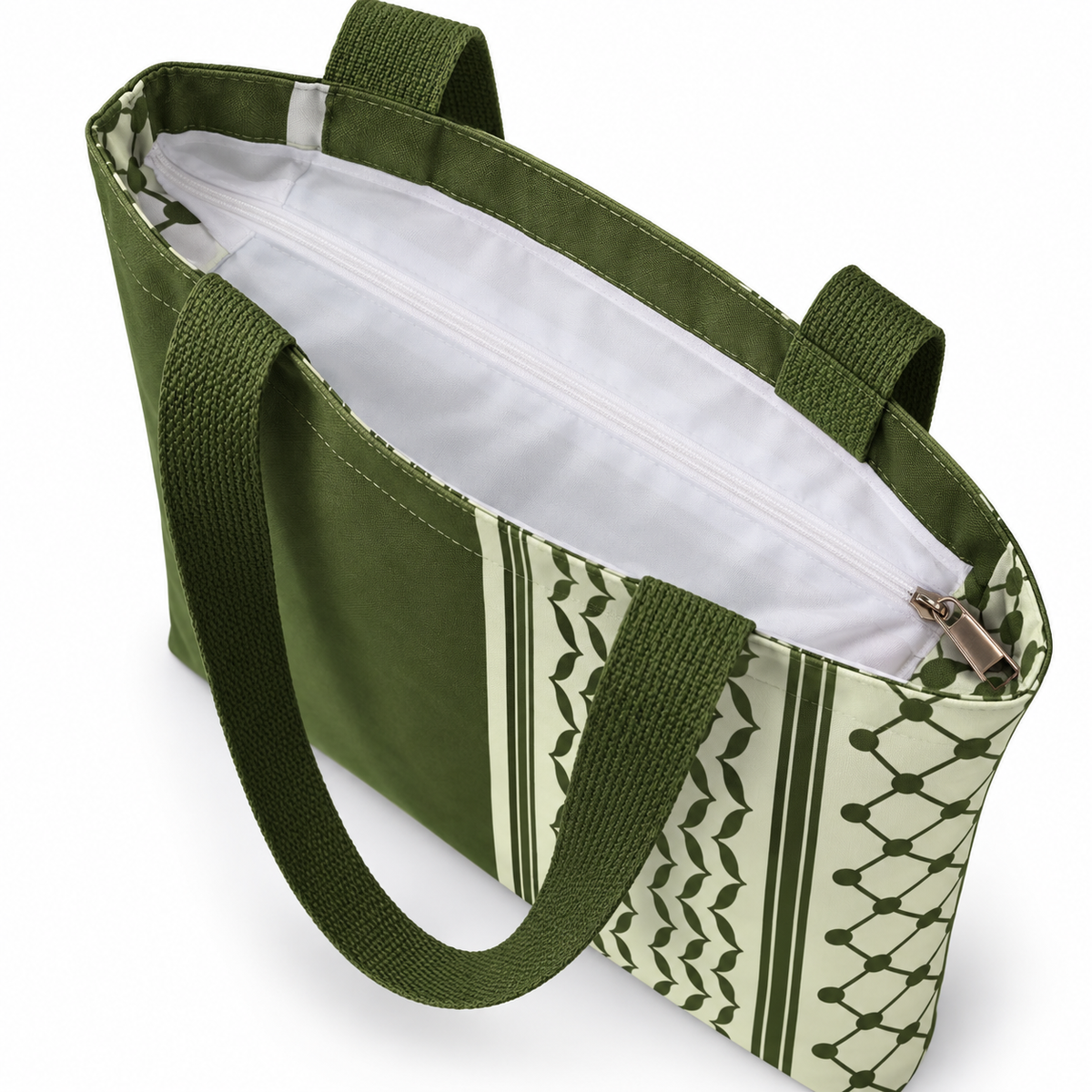 Keffiyeh Tote – Groen & Wit