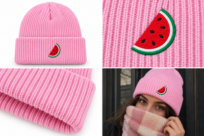 Watermeloen Muts Roze