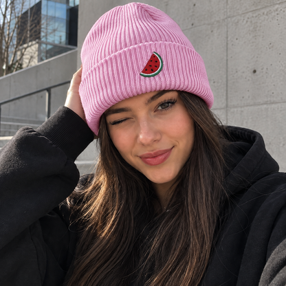Watermeloen Muts Roze