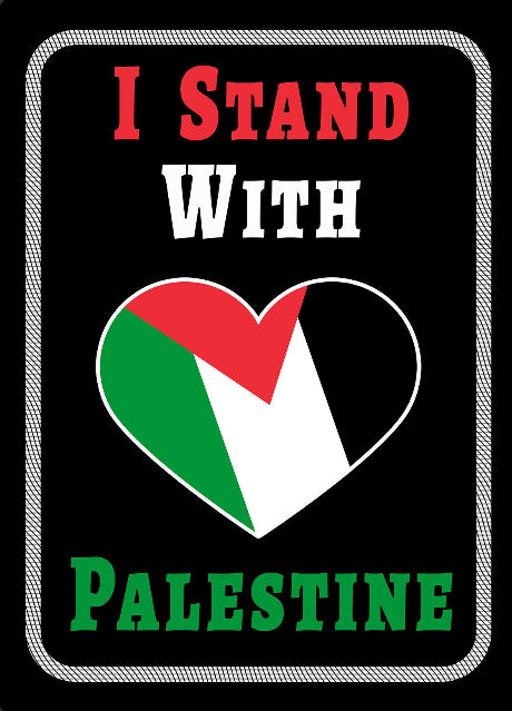 I Stand With Palestine Sticker 7.4x10.5 cm 5/10/20/40 Pieces