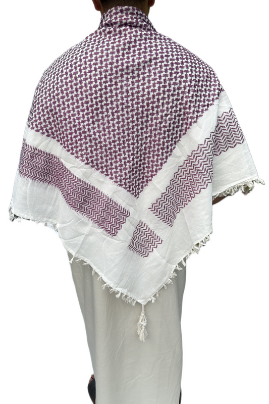 Kufiya/Keffiyeh Paars 100% Premium Katoen