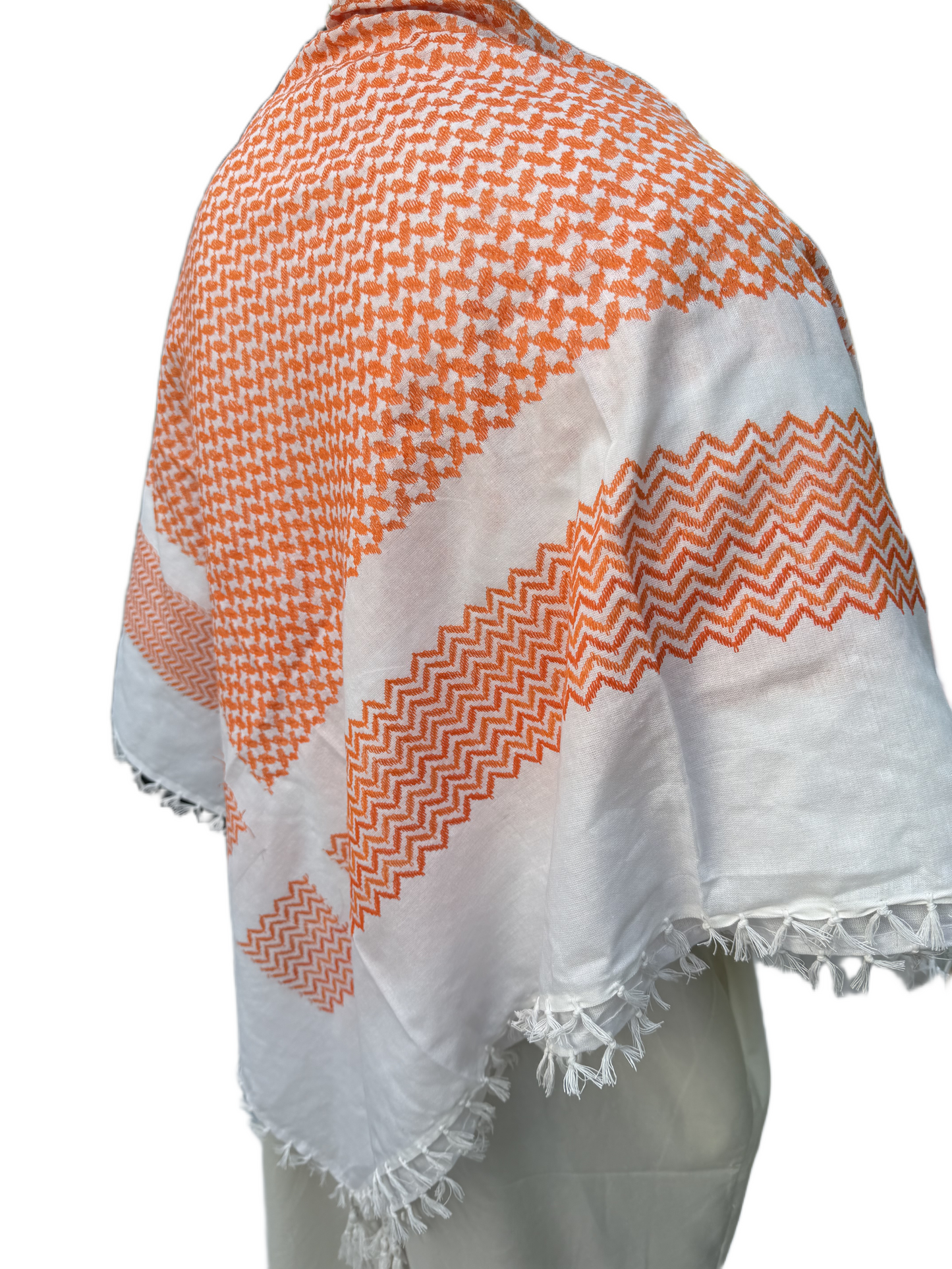 Kufiya/Keffiyeh Oranje 100% Premium Katoen