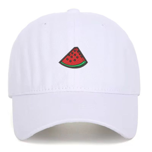 Casquette vintage blanche pastèque