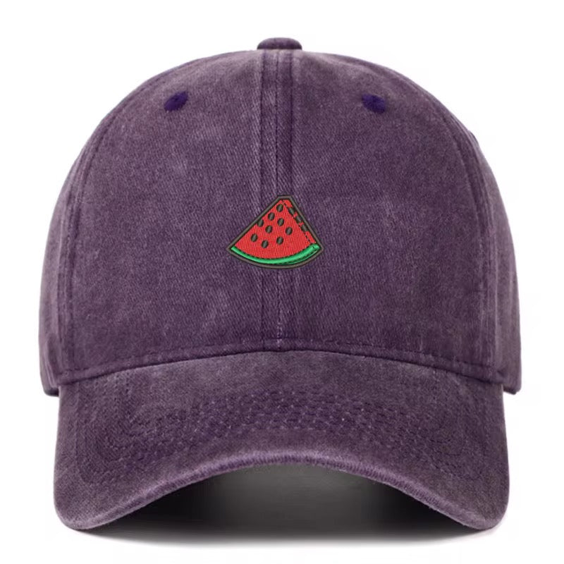 Casquette vintage pastèque violette