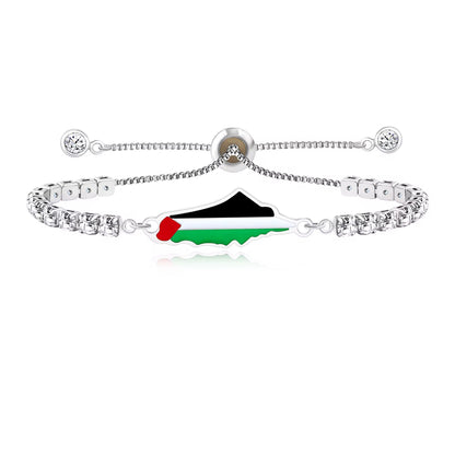 Pulsera de Palestina con Piedras Brillantes
