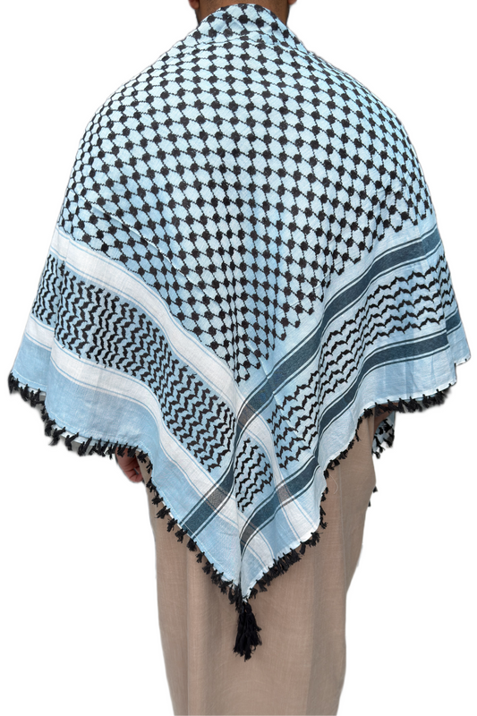 Kufiya/Keffiyeh Baby Blue