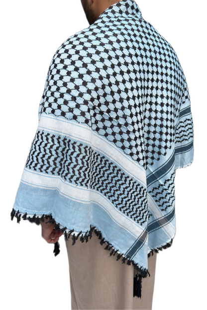 Kufiya/Keffiyeh Baby Blue