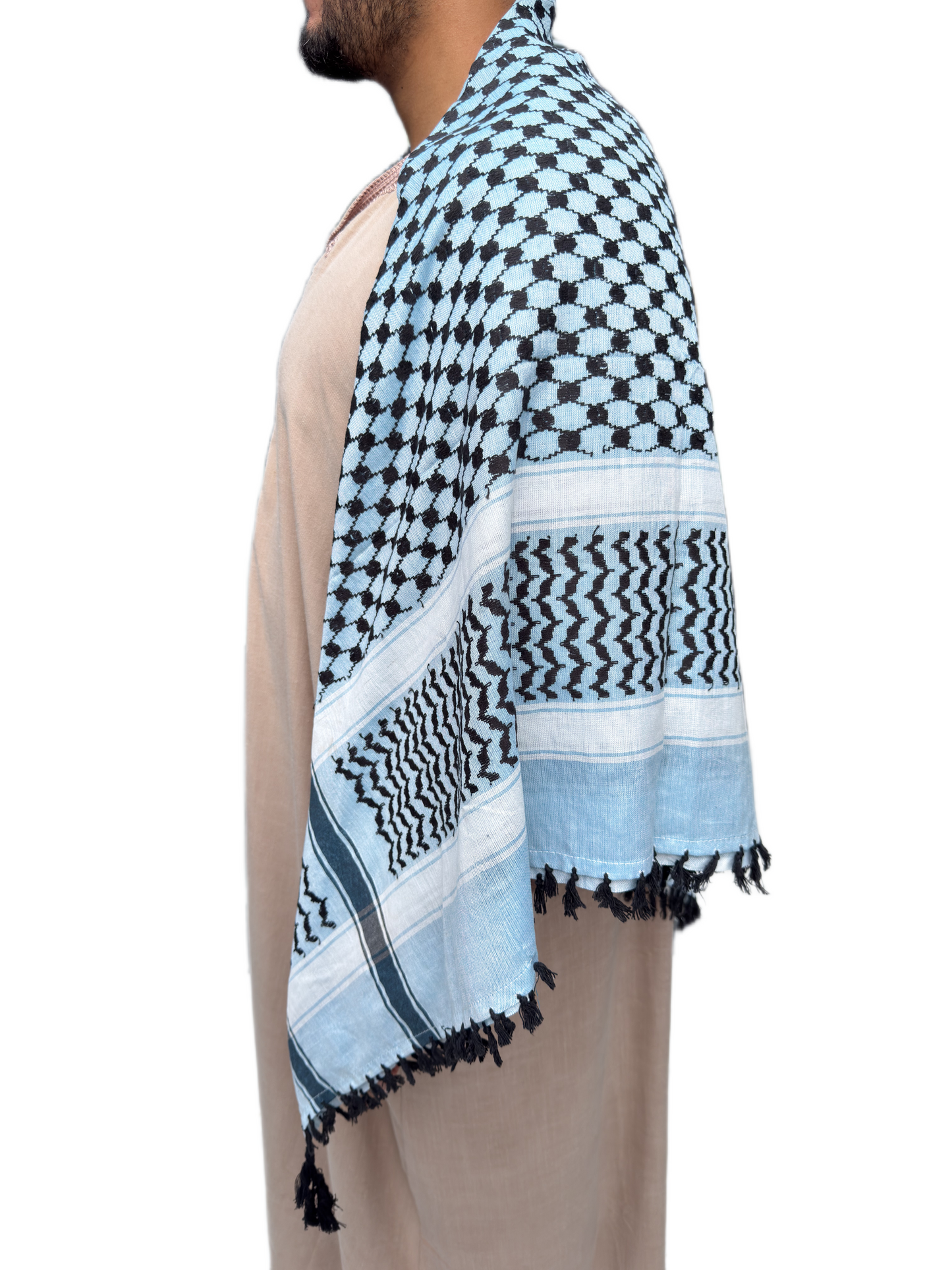 Kufiya/Keffiyeh Baby Blue