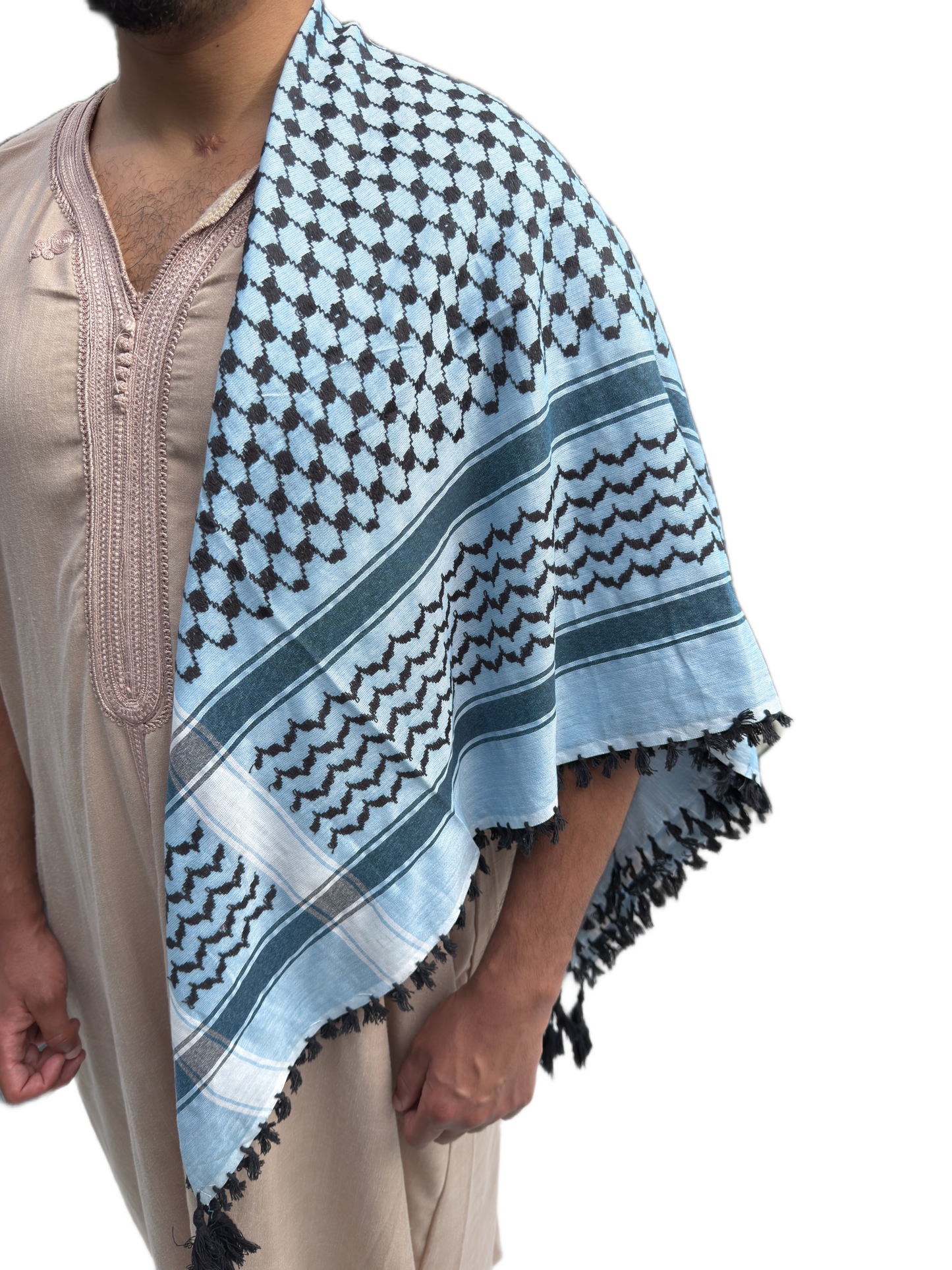 Kufiya/Keffiyeh Baby Blue