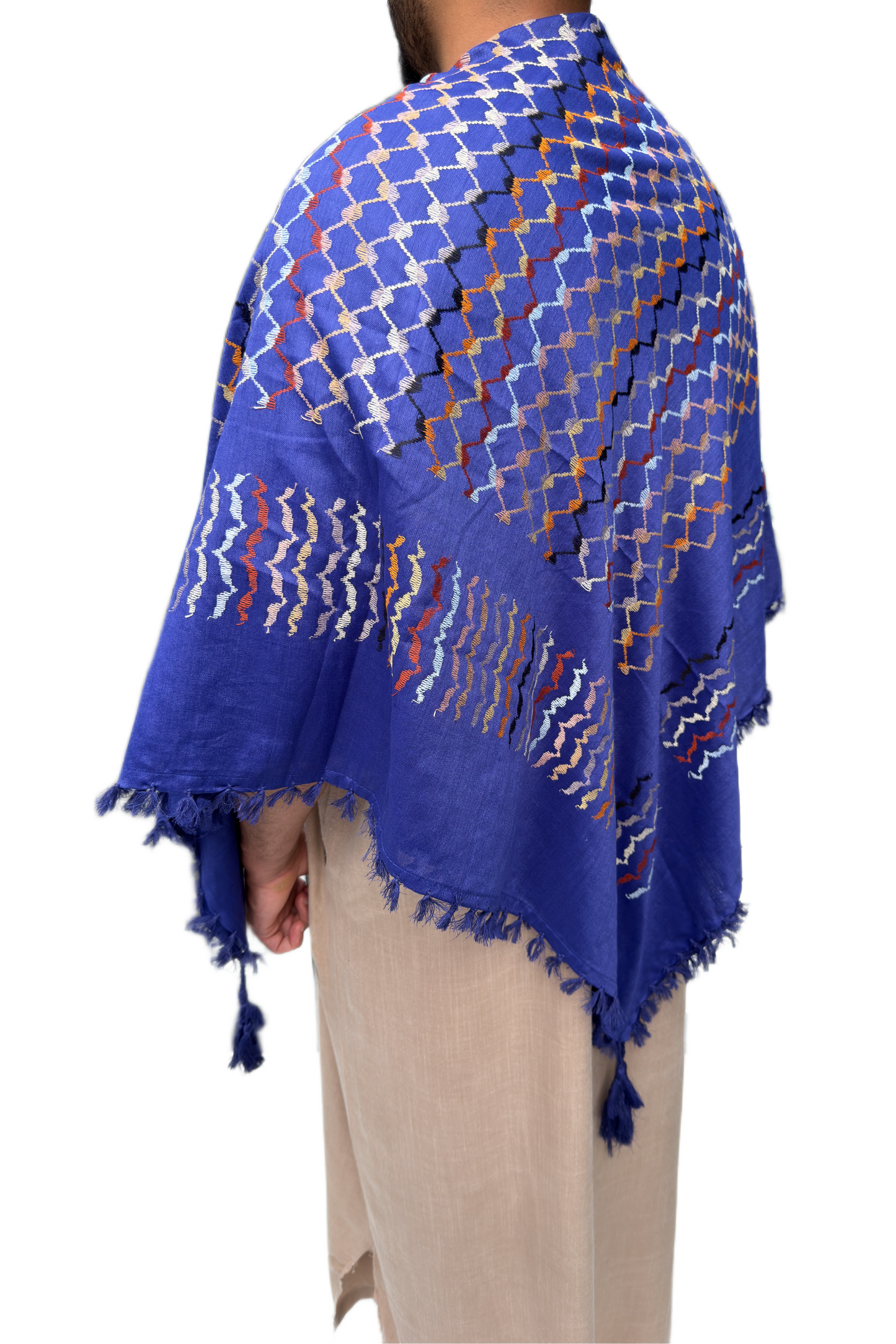 Kufiya/Keffiyeh Multi Blue