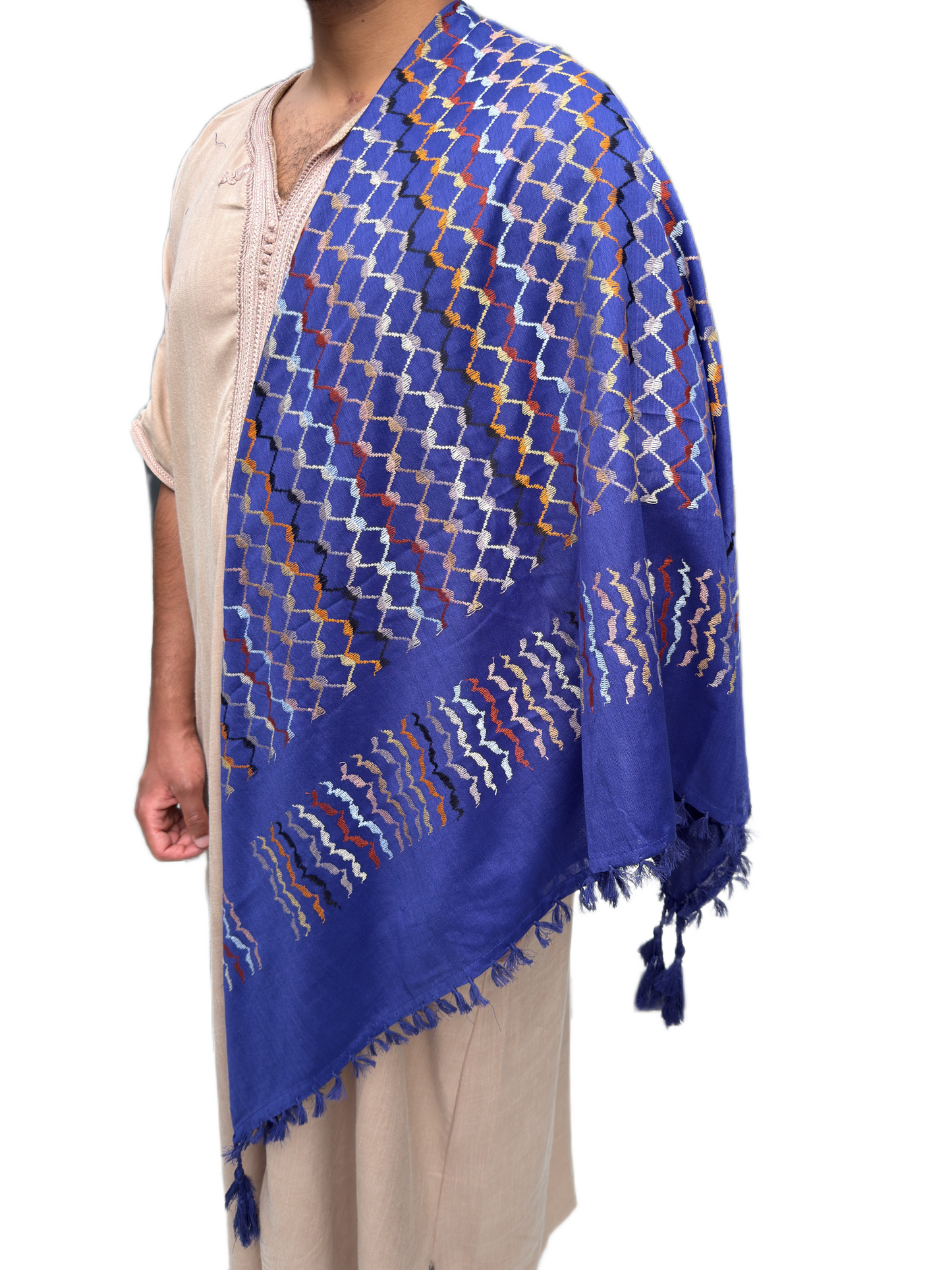 Kufiya/Keffiyeh Multi Blue