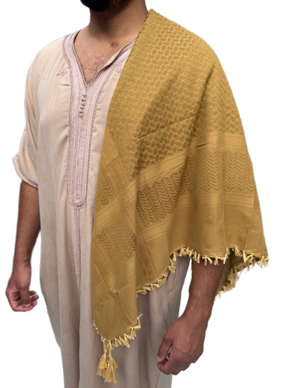 Kufiya Fully Desert Gold Premium