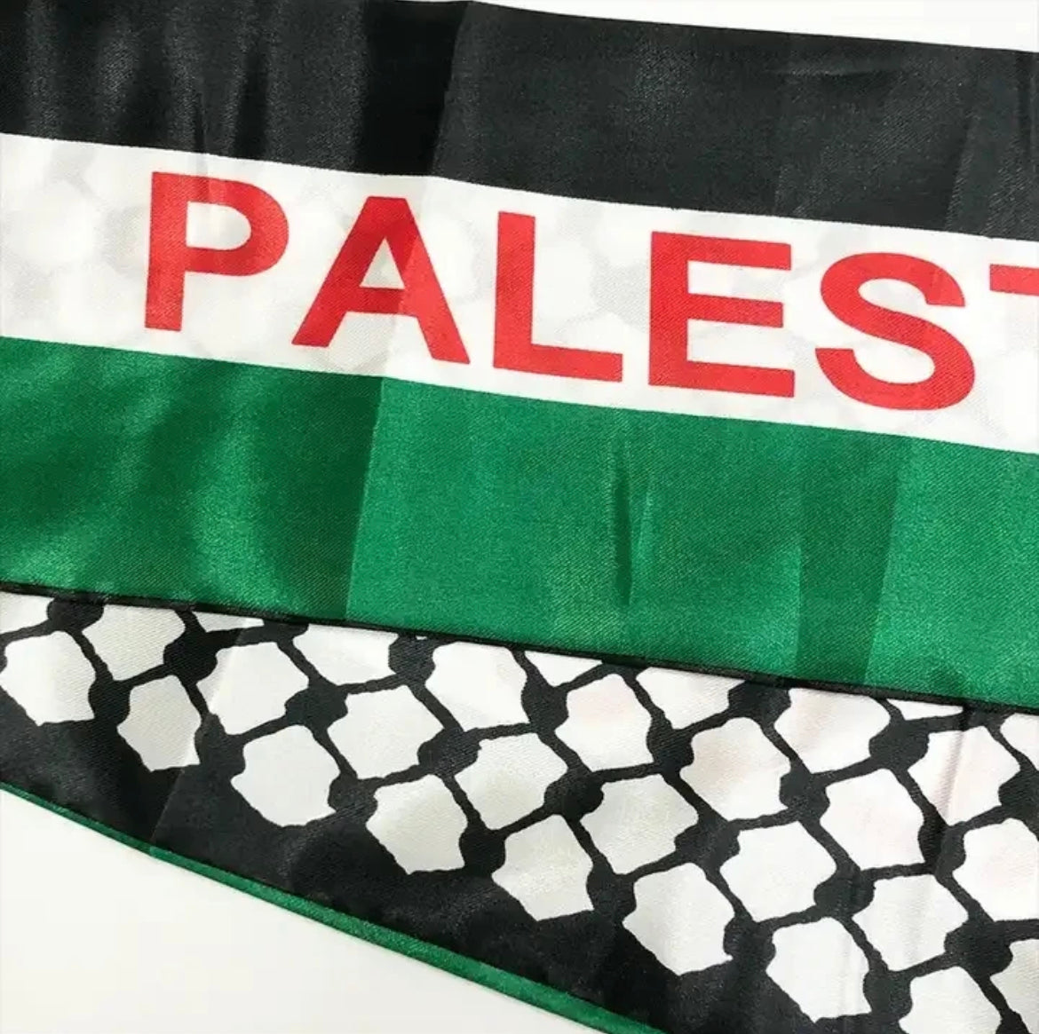 Schal mit Palästina-Flagge, 130 x 14 cm