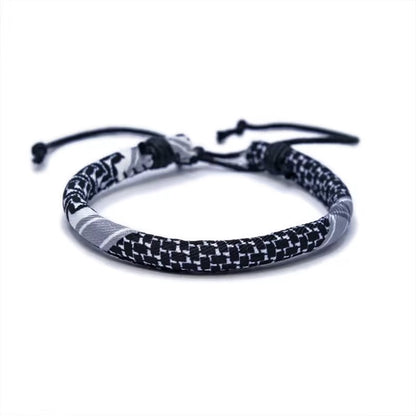 Pulseira Keffiyeh Vermelho/Verde/Preto