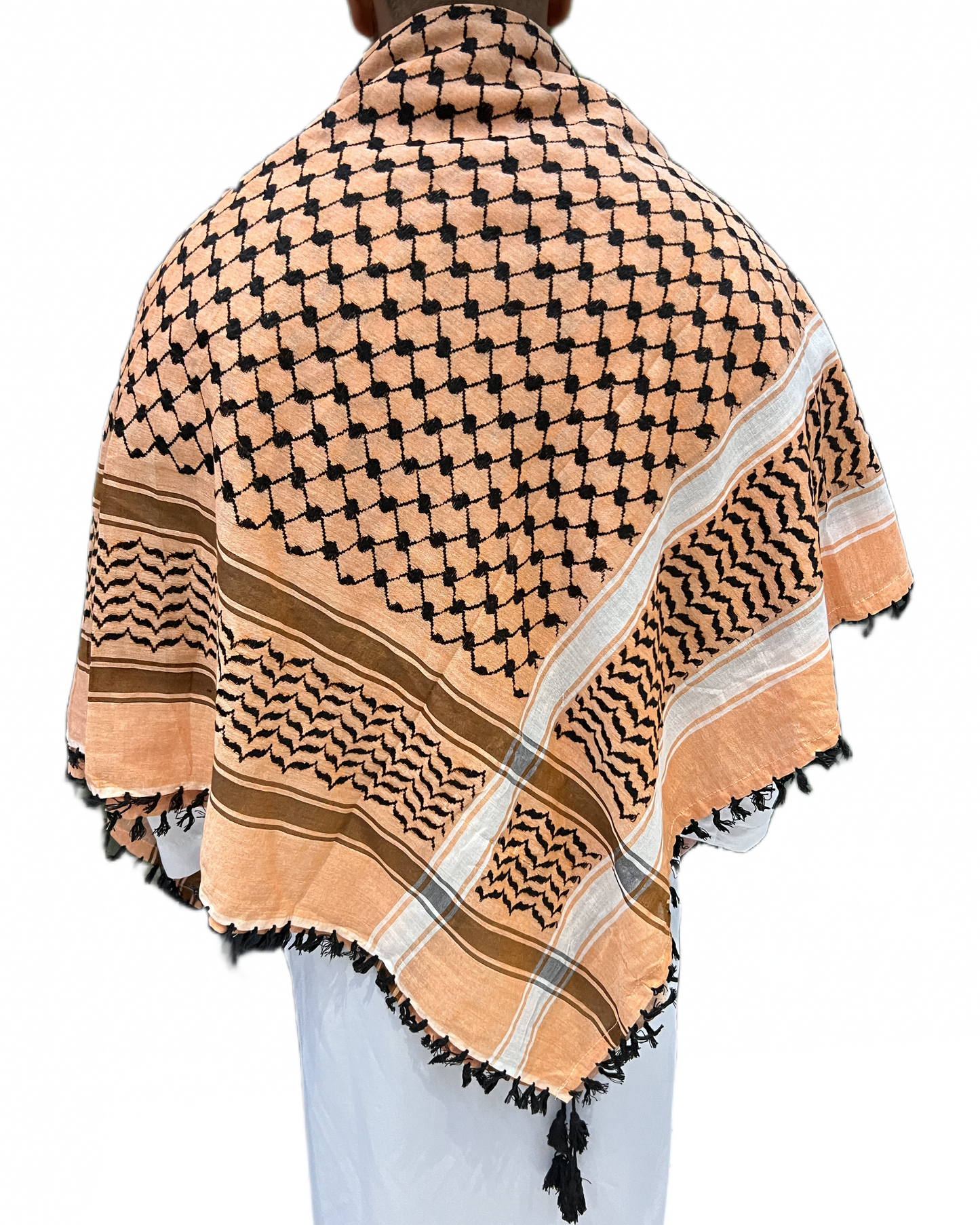 Kufiya/Keffiyeh Pêssego 100% Algodão