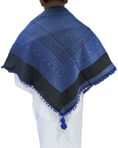 Shemagh Azul Preto