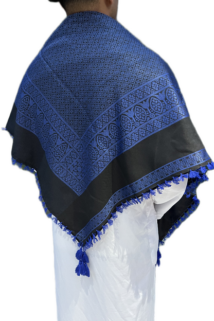 Shemagh Azul Preto