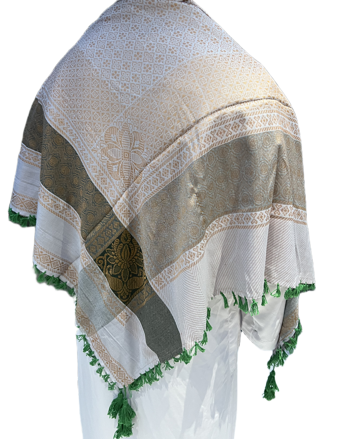 Shemagh Cinzento Verde